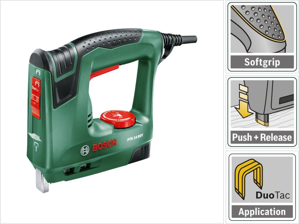 Bosch PTK 14 EDT, 100 zszywek, Prąd przemienny, 1,1 kg Zdjęcie produktu 