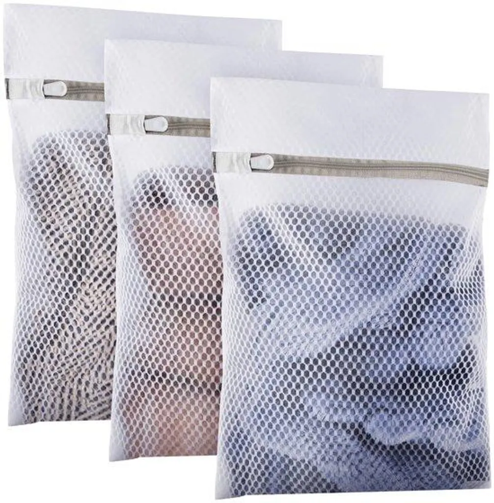 Filet de lavage pour sous-vêtements et bas - Lot de 3 sacs de soin linge