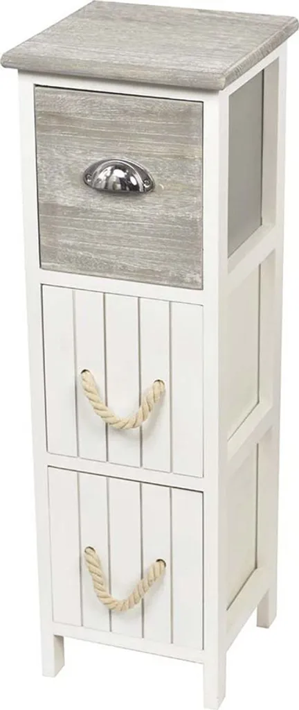 Armoire penderie Brent Blanc à tiroirs coulissants en bois robuste