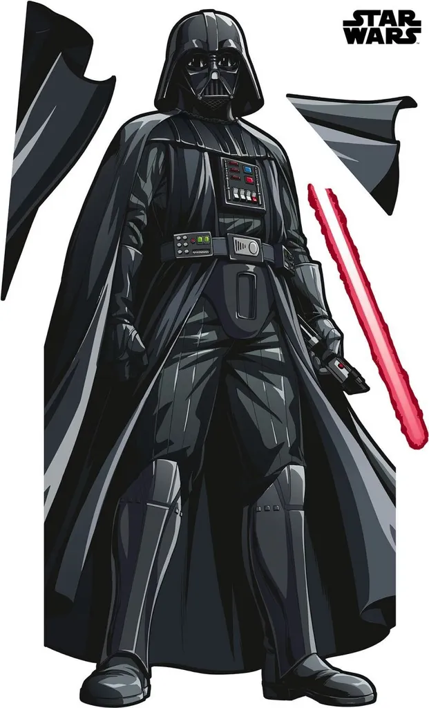 Sticker Mural Disney Star Wars Dark Vador XXL Noir 612422 127x200 cm