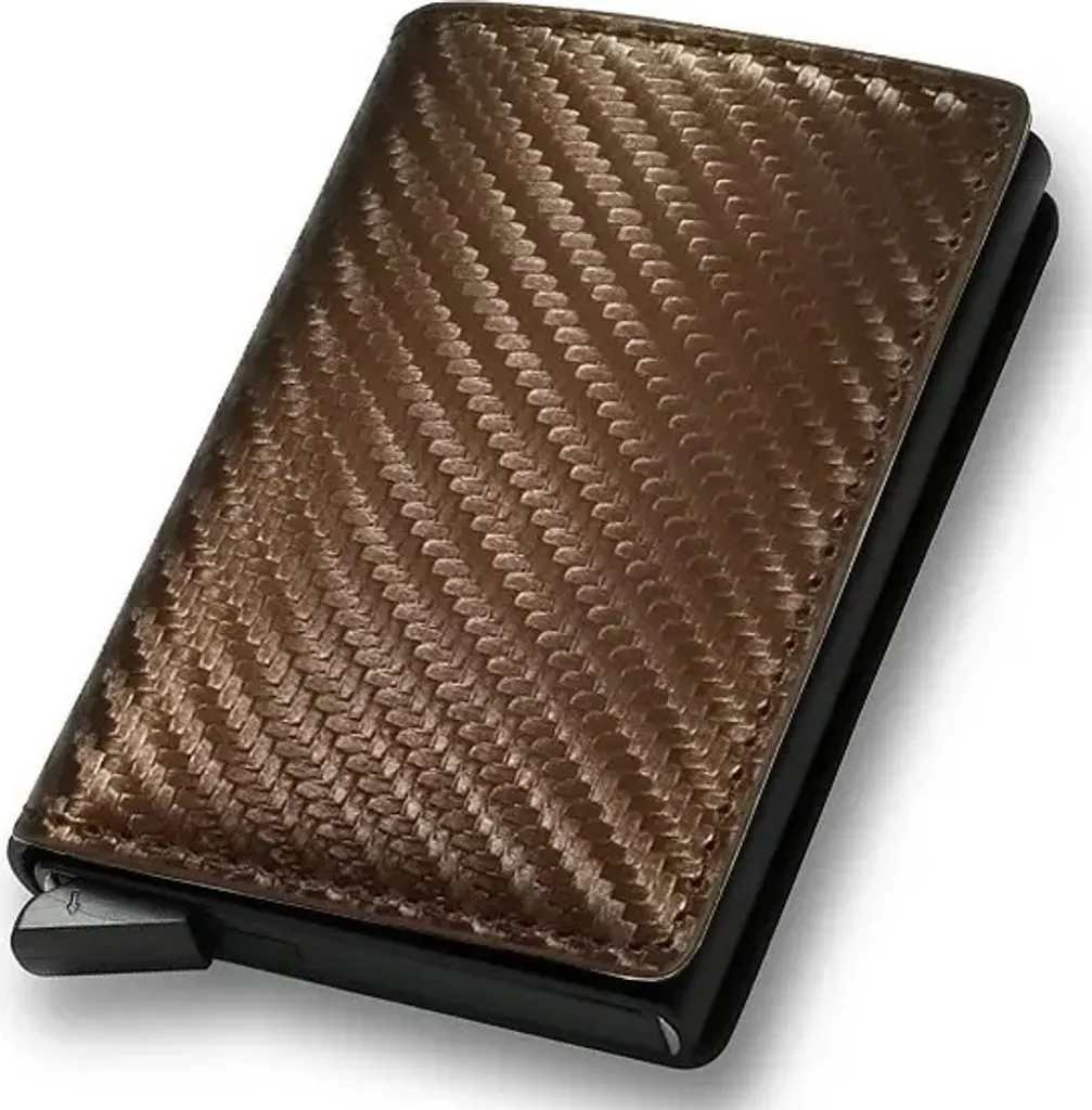 Regala Izmael Meg KP25393: Mini Portafoglio Marrone Scuro RFID
