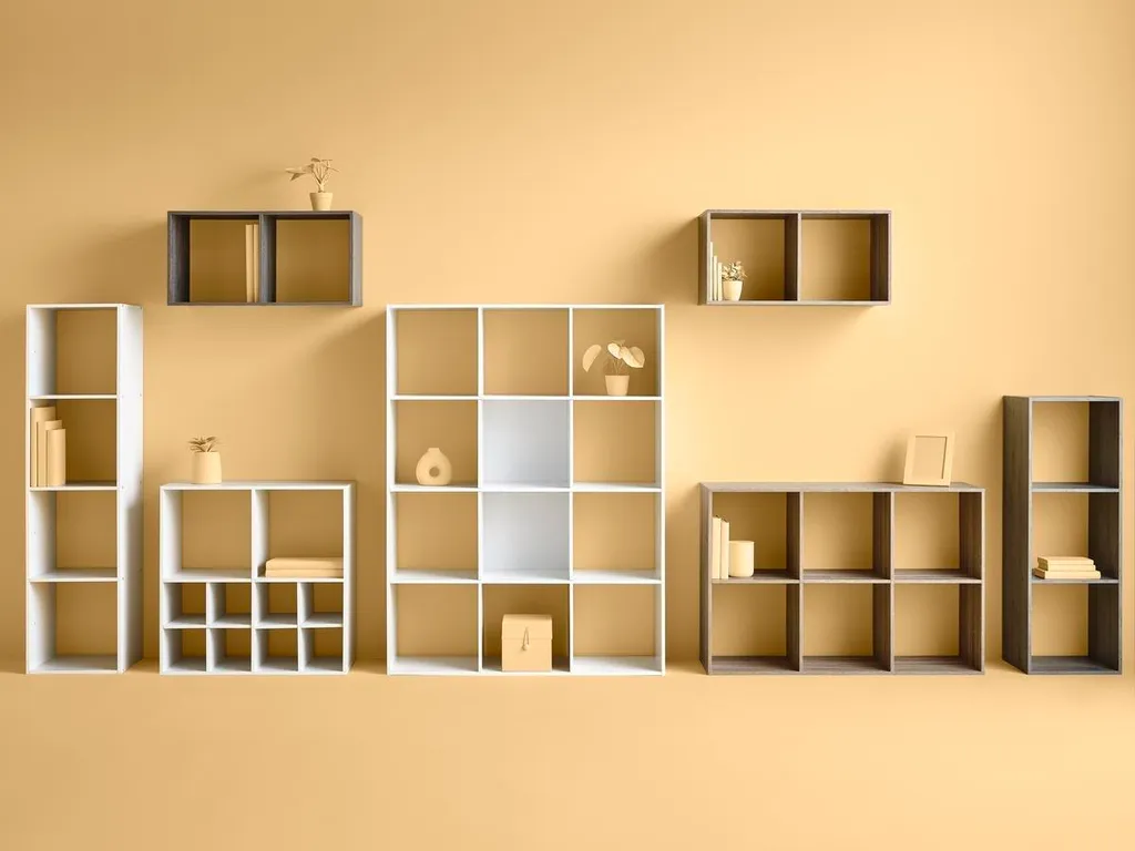 Étagère bois 4 compartiments Mix n Modul 5 Five Simply Smart effet chêne