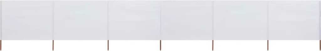 Tissu brise-vent 6 pièces 800x160 cm blanc sable - Paravent de plage