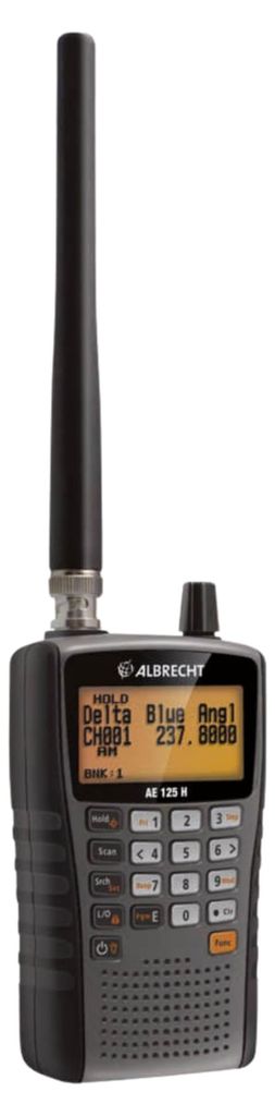 Albrecht AE 125 H functiescanner, 7 frequentiebanden, FM & Productafbeelding 
