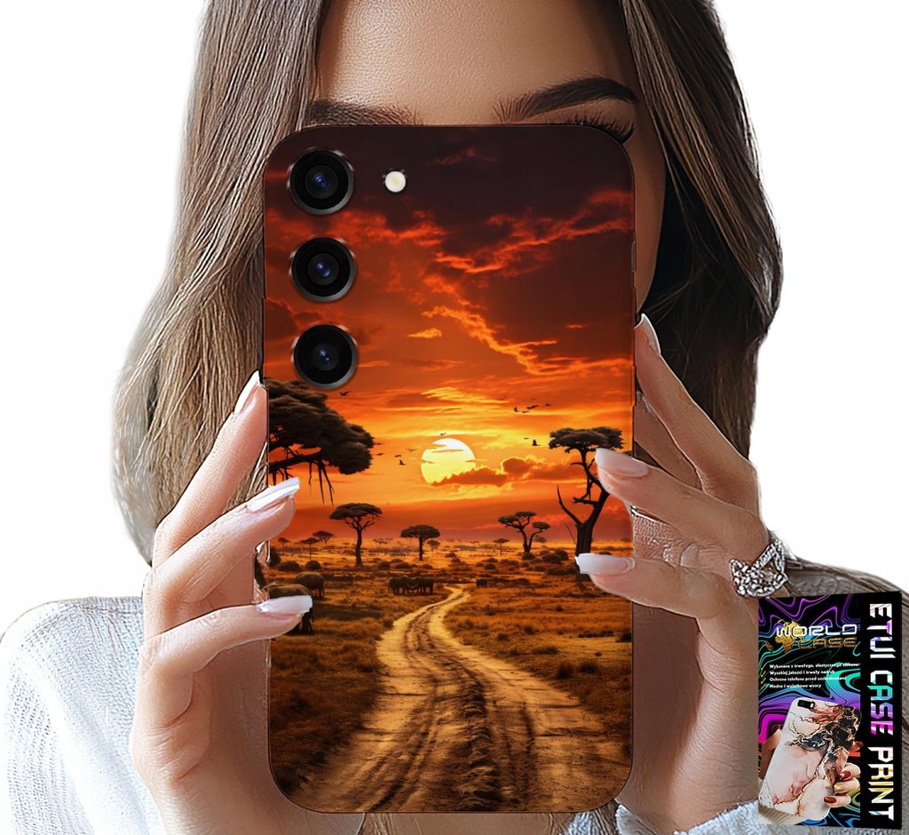 Fall Für Samsung Galaxy S23 Plus - Safari Afrika Sonnenuntergang Schöne Aussicht