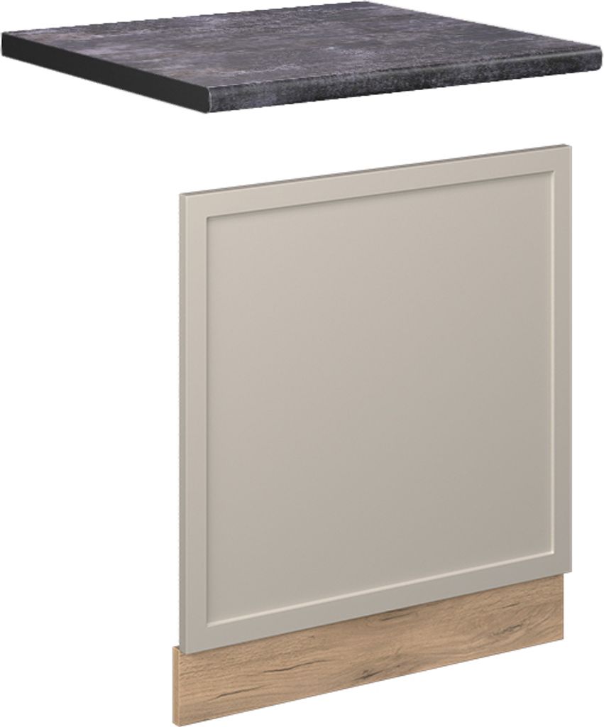 Frontblende Vicco Fame-Line GrauBeige 60 cm , AP Anthrazit, Model 50414