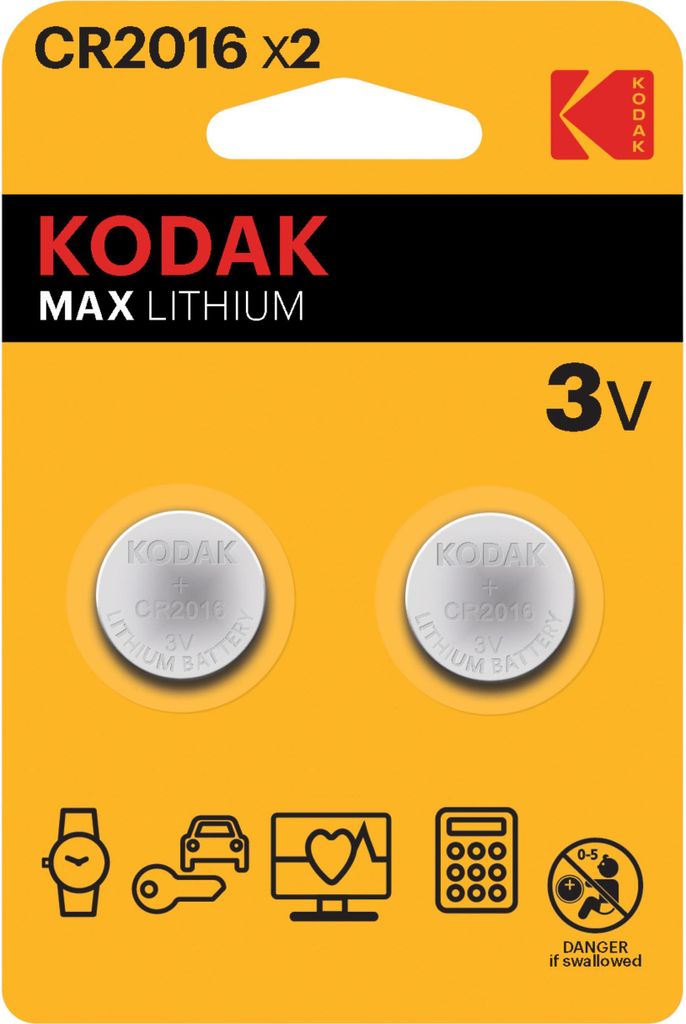 Kodak Baterie Cr2016 Litowa 2 Szt. Zdjęcie produktu 