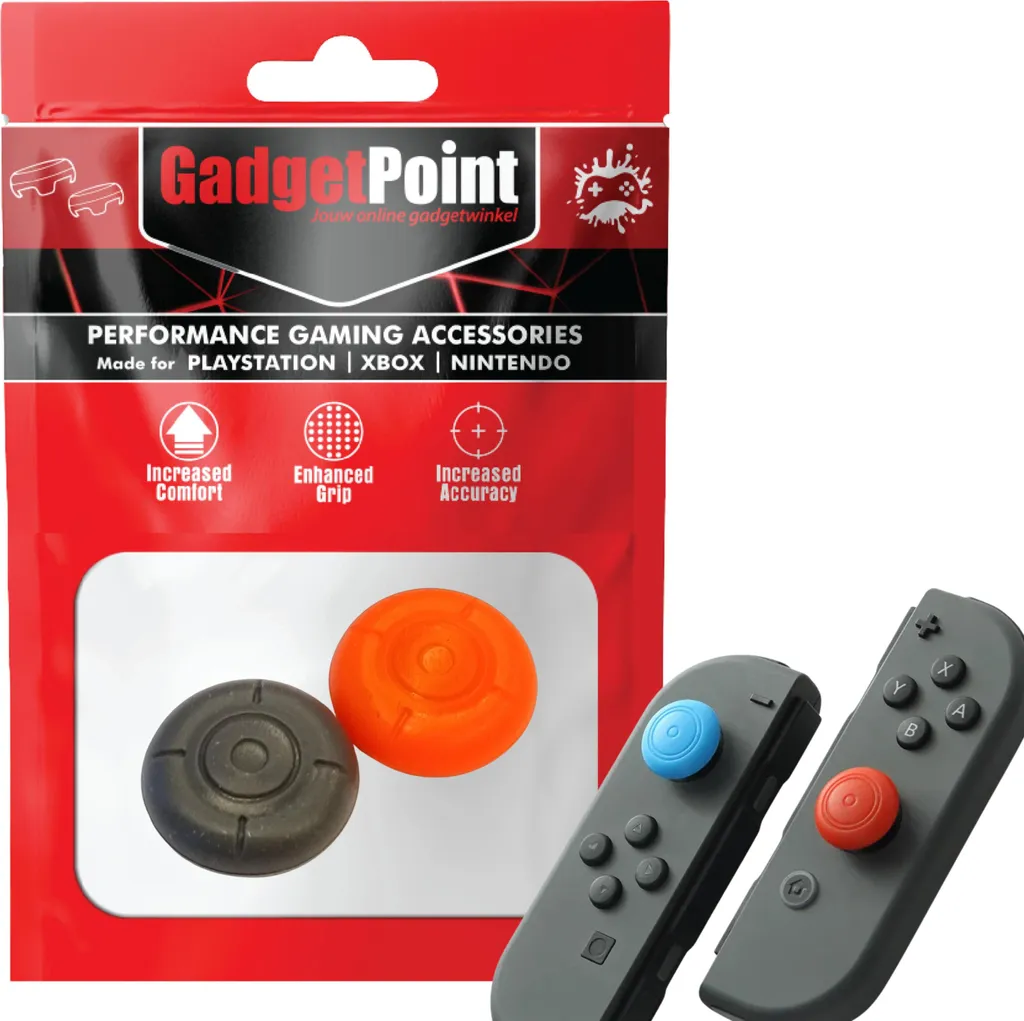 Thumb Grips Switch: Impugnatura Ergonomica Rosso/Nera High Performance