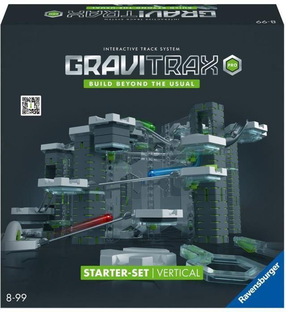 GraviTrax PRO Starter Set Vertical, 152 Teile, Kugelbahn Bauset, Konstruktionsspielzeug, Ab 8 Jahren