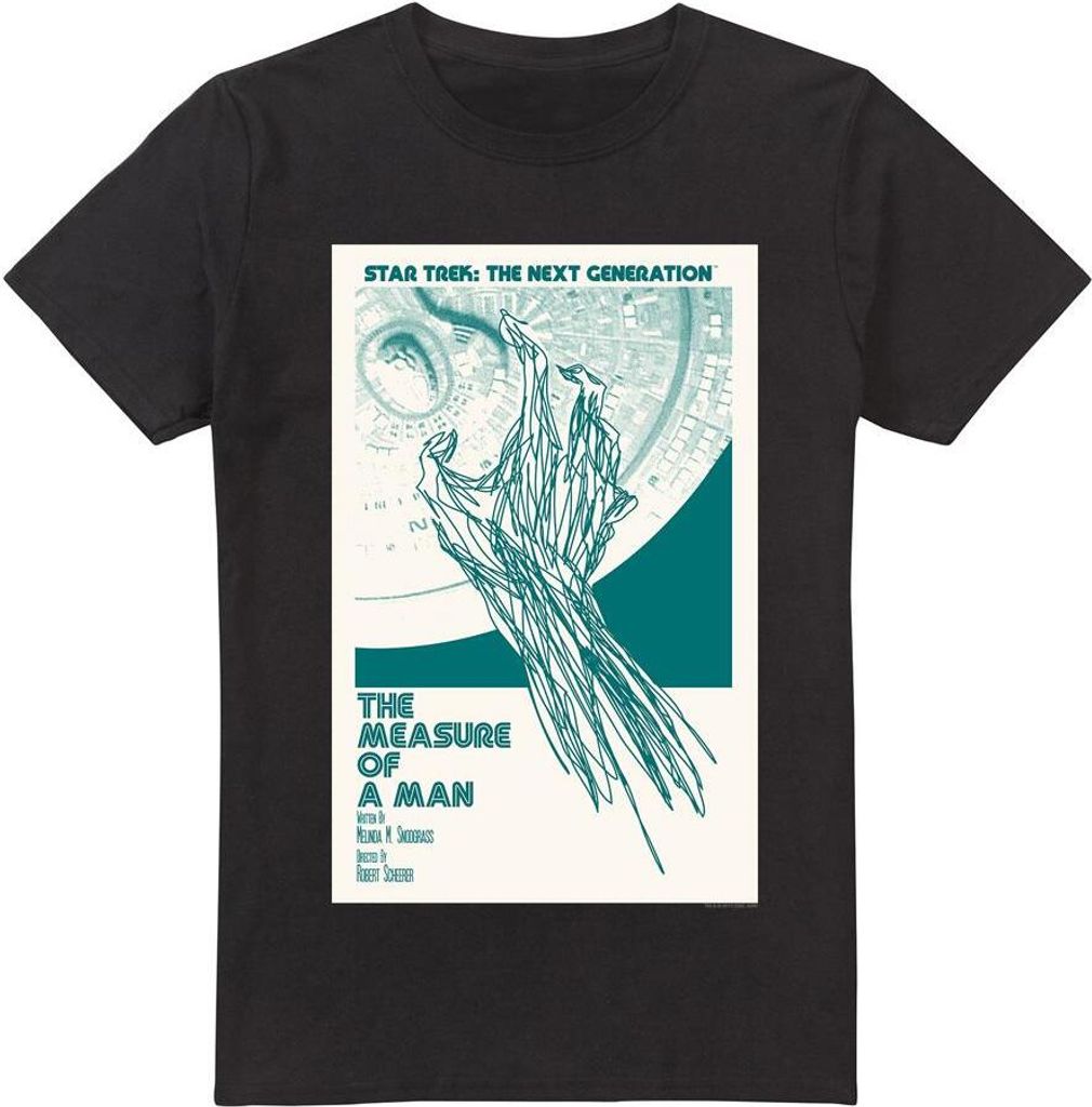 Star Trek - "The Next Generation Season 2 Episode 9" T-Shirt für Herren TV14021 (5XL) (Schwarz)