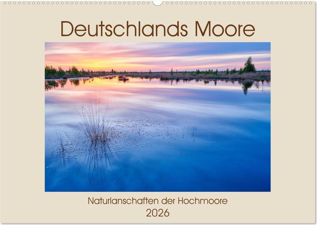 Deutschlands Moore (Wandkalender 2026 DIN A2 quer), CALVENDO Monatskalender