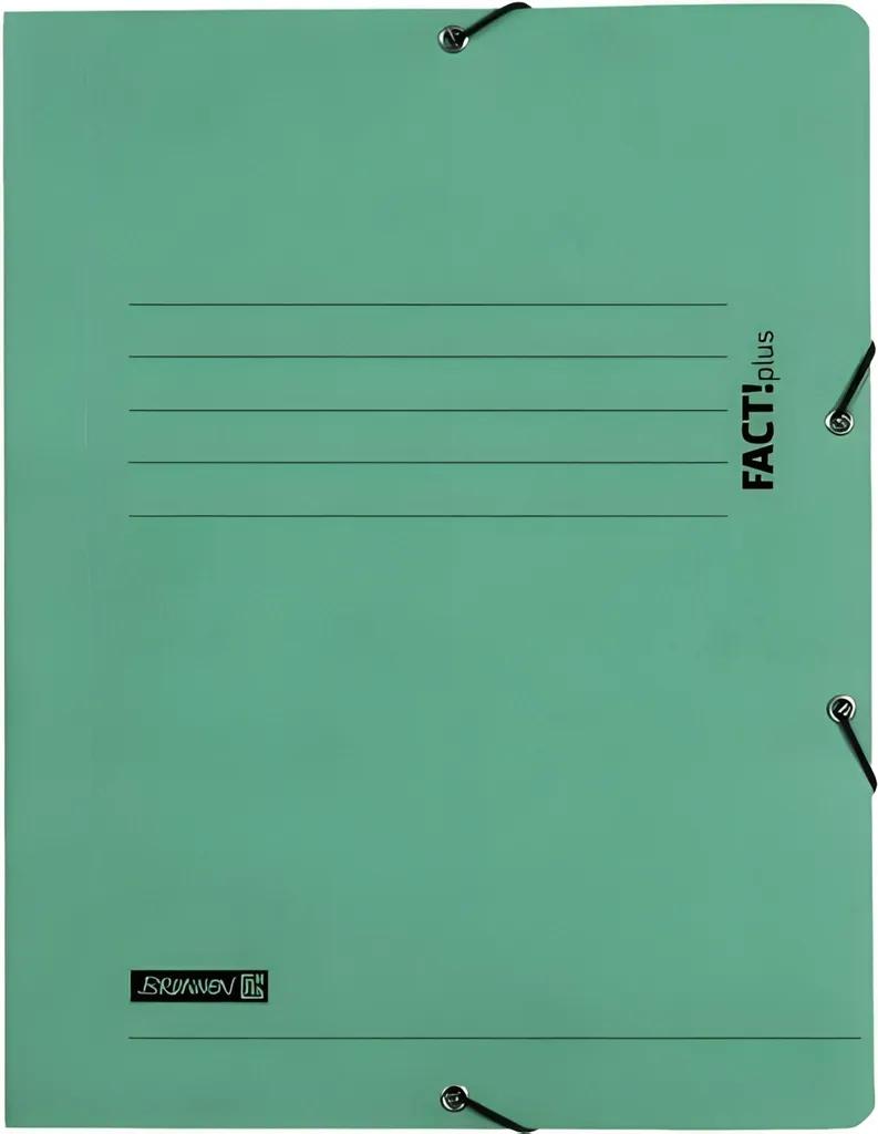 Chemise à élastiques BRUNNEN 102015450 FACT!plus - Vert A4 Polypro