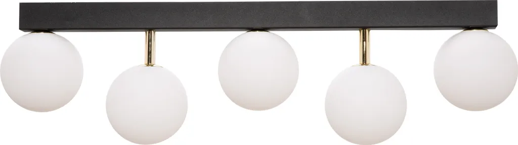 Plafonnier design 5 lumières G9 en verre blanc ALI Zuma Line 5643