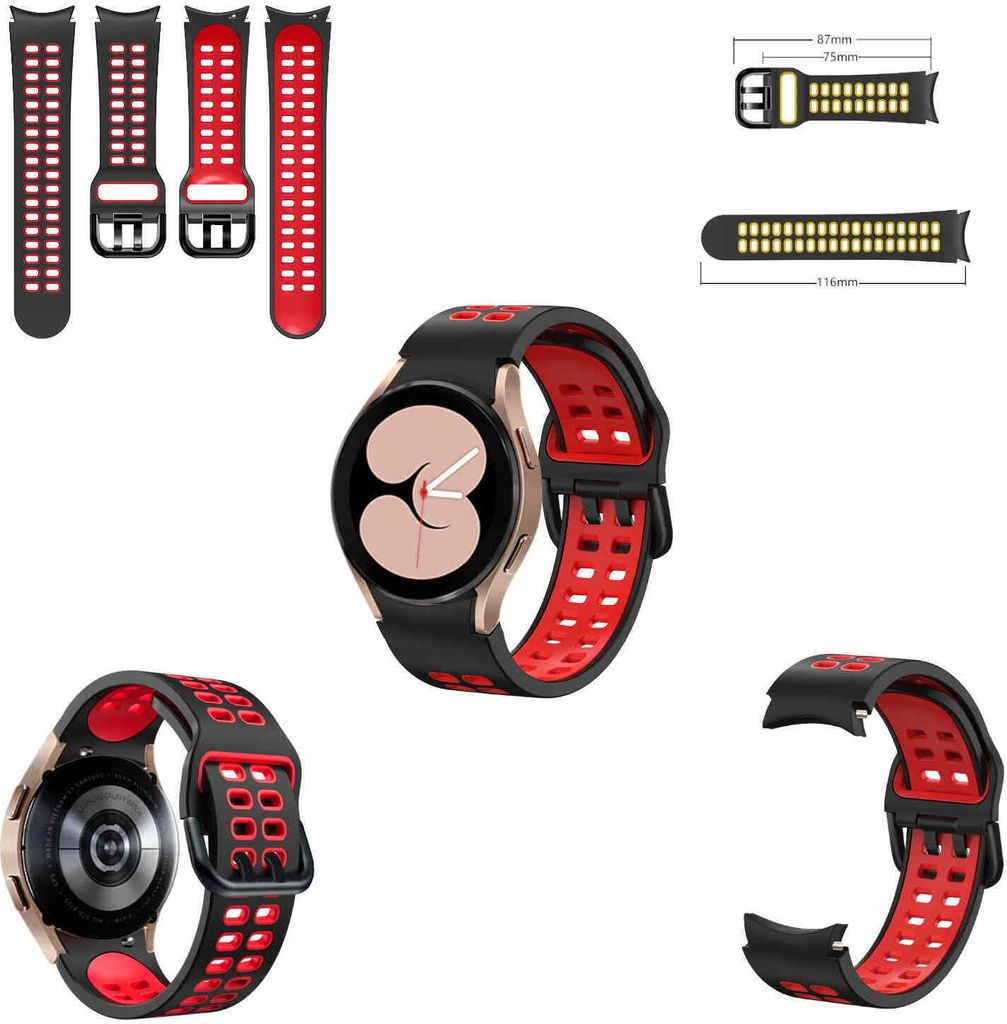 Für Samsung Galaxy Watch FE 6 5 4 Normal Pro Classic alle Größen Silikon TPU Armband