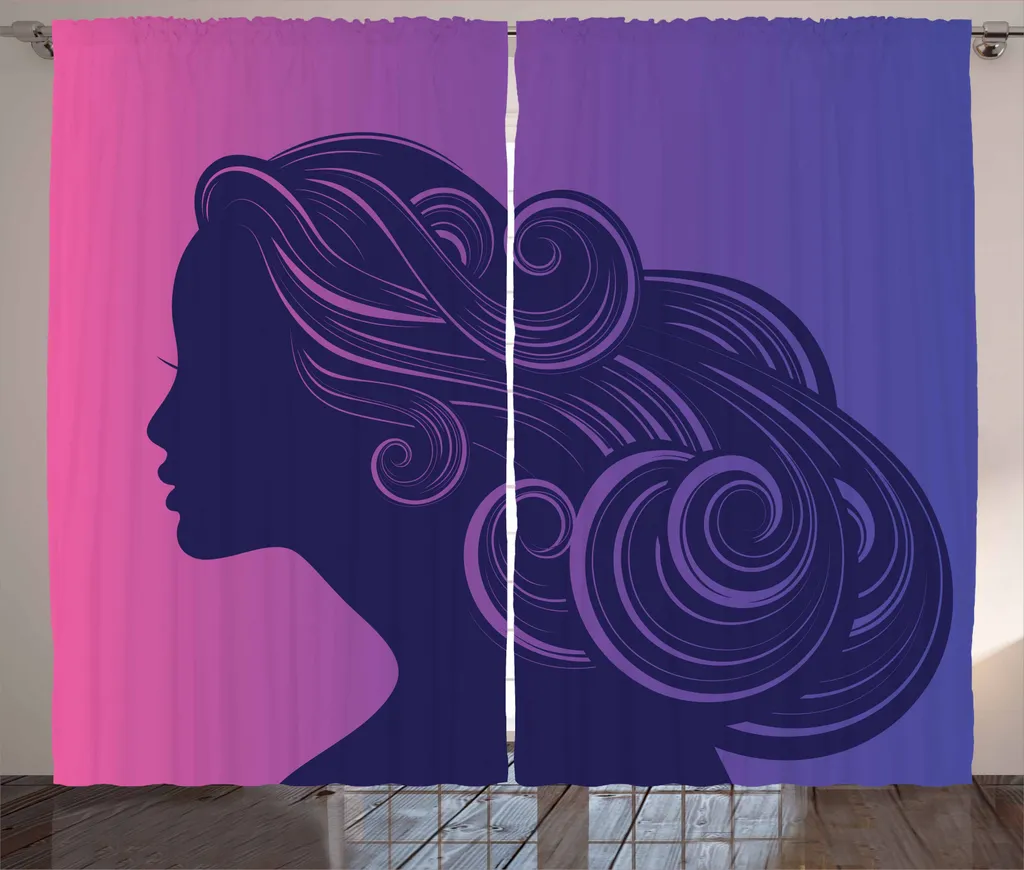 Set Tende ABAKUHAUS 280x245 cm: Installazione Facile e Design Rustico
