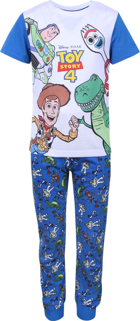 Blau-weißes Pyjama/Schlafanzug für Jungen Toy Story DISNEY 98