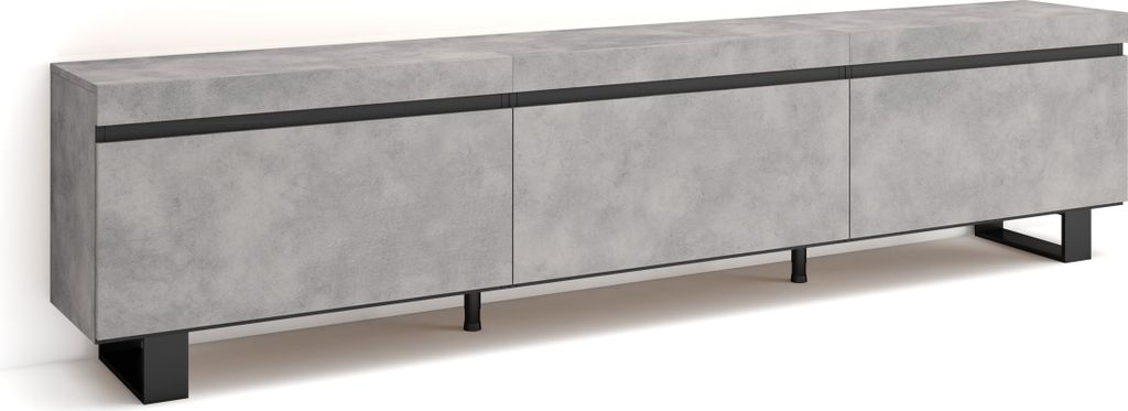 COZY Mobile TV Soggiorno, 240x35x57cm, Cemento Immagine del prodotto 
