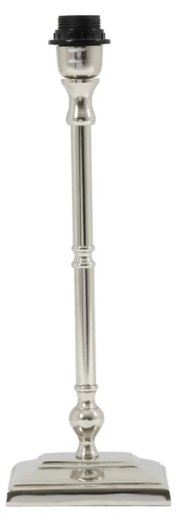 Pied de Lampe PURNA Nickel 38 cm : Solution Stable pour Petit Meuble