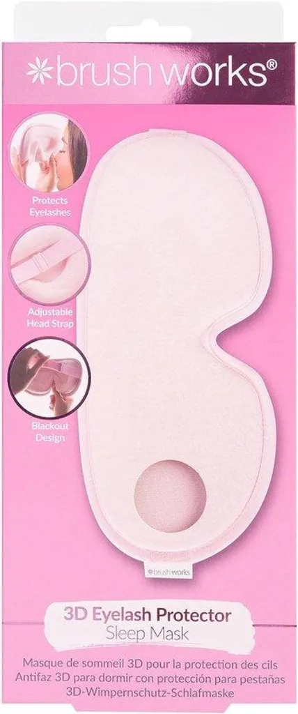 Masque de nuit ergonomique 3D occultant pour extensions de cils - Noir