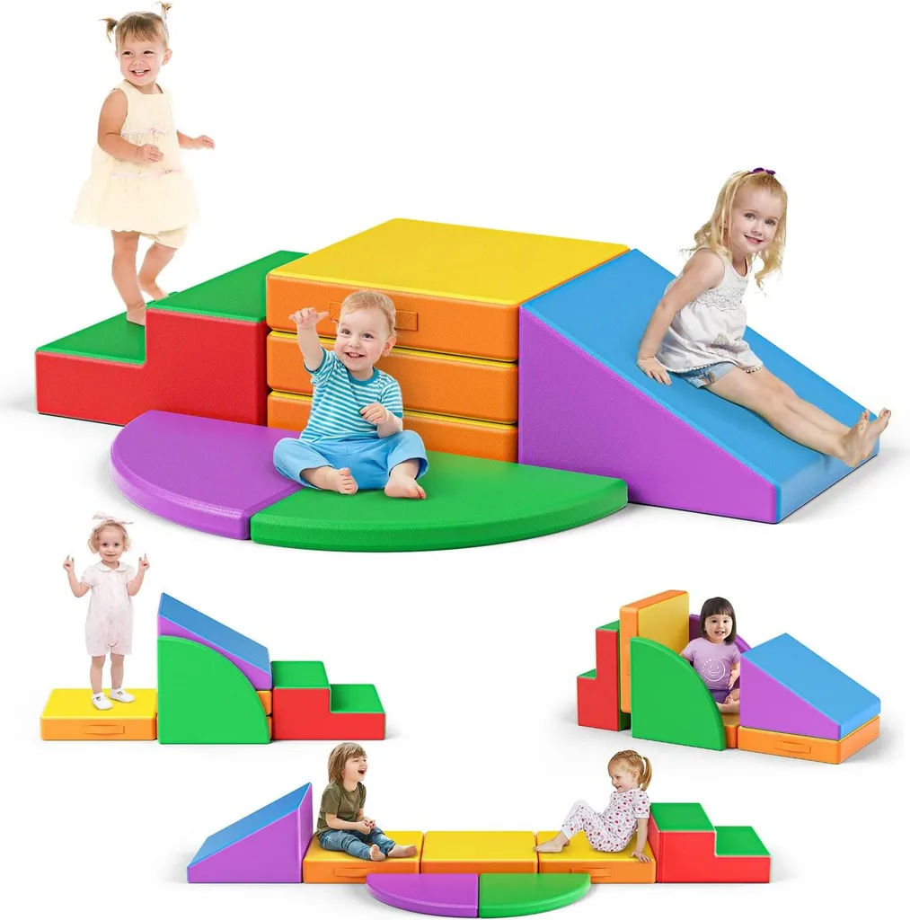 Évitez les chocs avec nos blocs de jeux en mousse latex pour 1-3 ans
