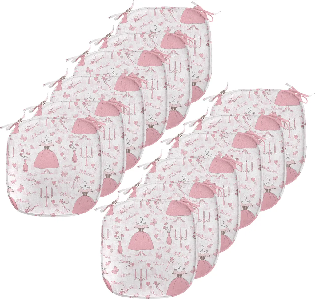 Cuscini Sedie ABAKUHAUS Rosa 40x40 - Set 12 Imbottiture Impermeabili