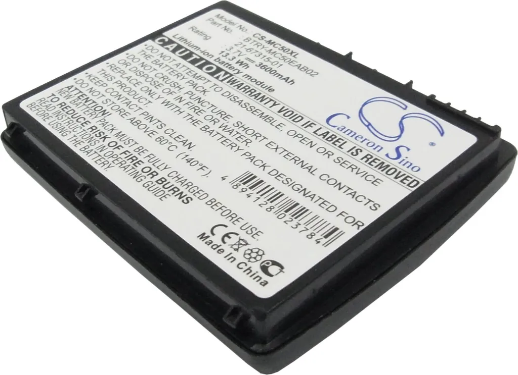 Batterie Rechargeable Li-ion pour Lecteur Code-Barres MC5040 Zebra