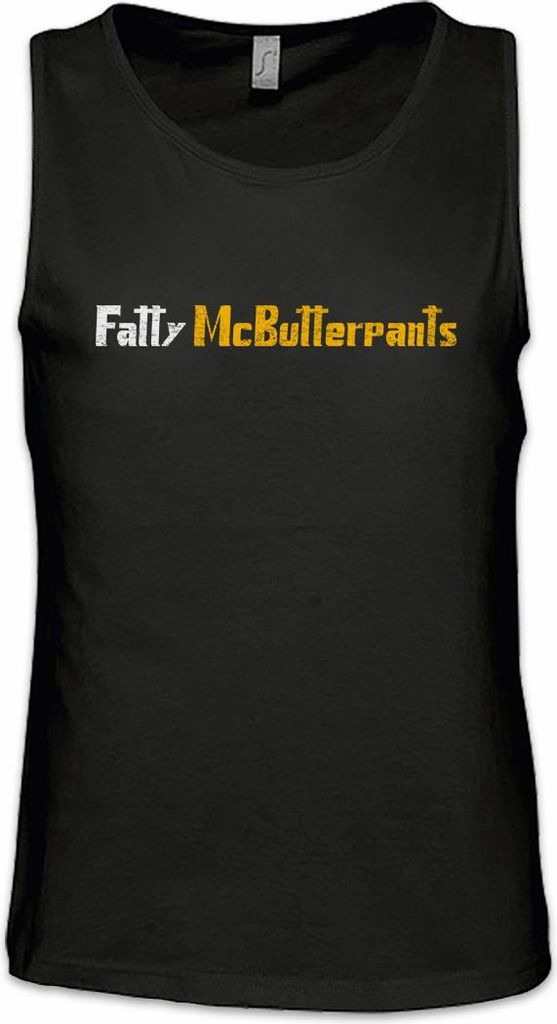 Urban Backwoods Fatty McButterpants, Ärmelloses T-Shirt, Farbe: Schwarz, Größe: M