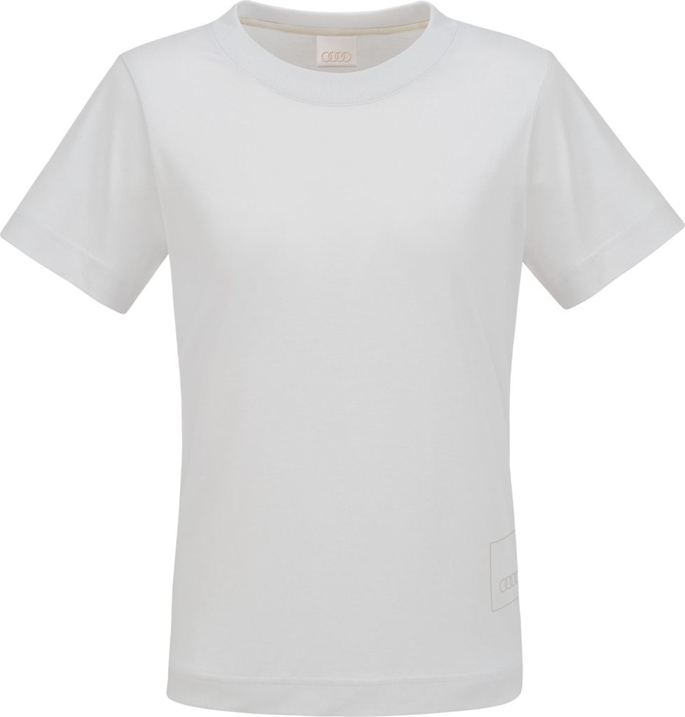 Original Audi T-Shirt, Damen, Gr. L, Grau, Damenshirt, Shirt, Damen T-Shirt