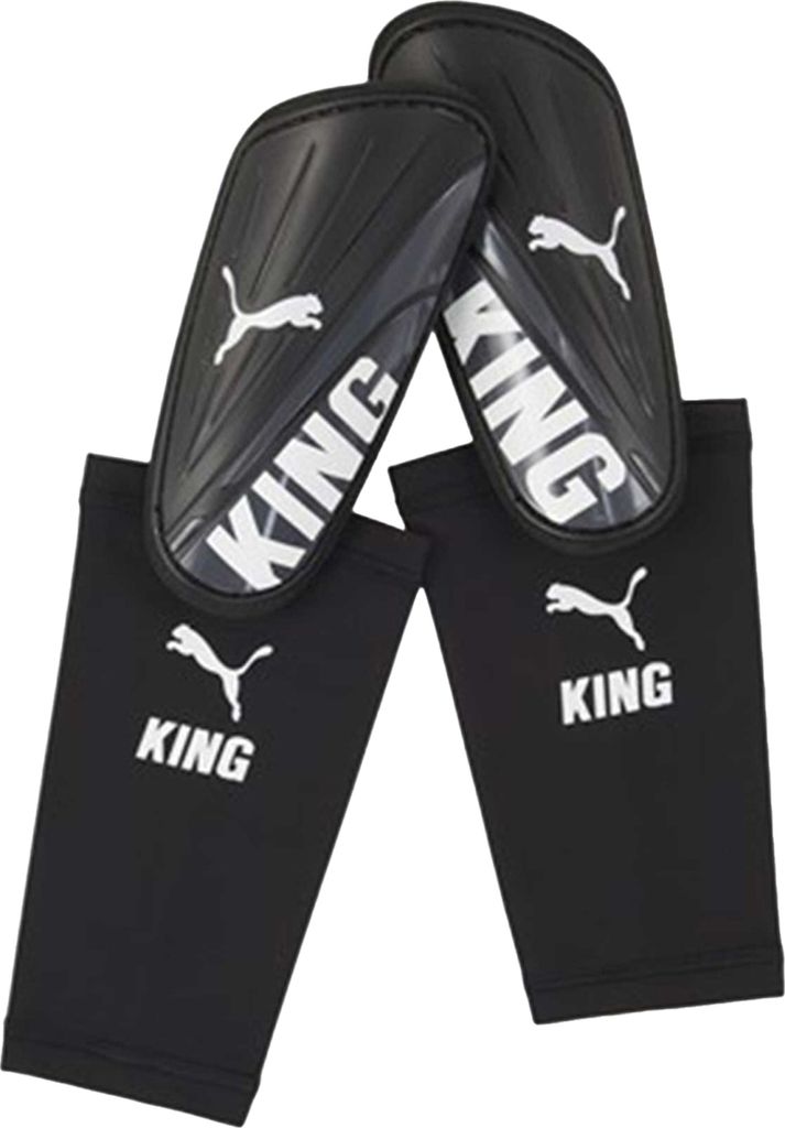 Puma - Schienbein- und Knöchelschoner "King" RD3763 (66 mm x 176 mm x 88 mm) (Schwarz/Weiß)