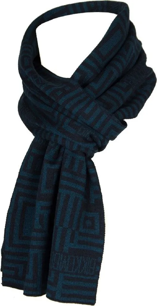 Écharpe Bikkembergs 02154/14826 en laine italienne 176x26cm - Noir