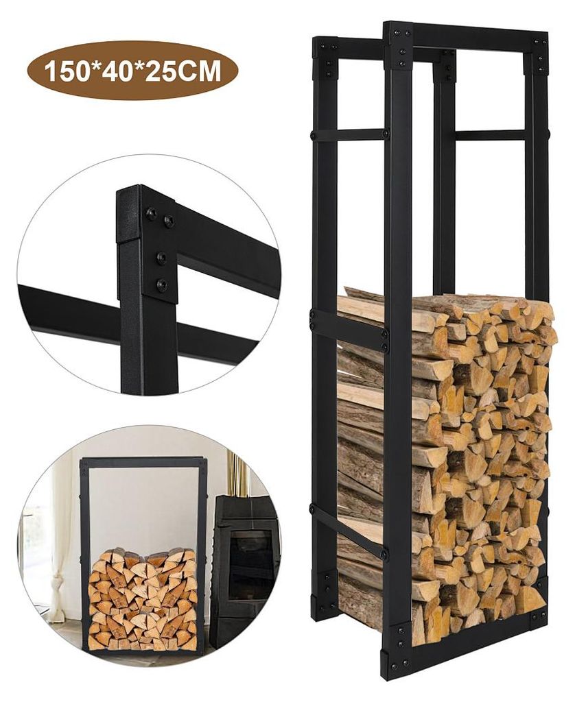 Vigevee Kaminholzregal Brennholzständer 150*40*25CM Produktbild 