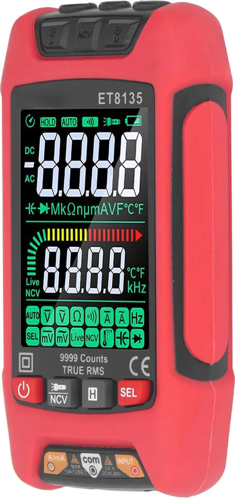 Multimètre digital de précision pour dépannage électrique maison ET8135 - 7