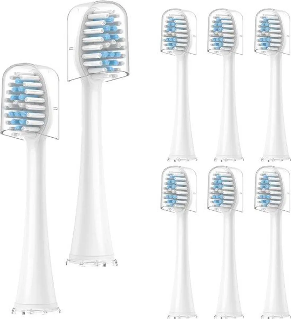 8 Têtes de Brosse à Dents à Ultrasons Remplaçables pour Hygiène Orale