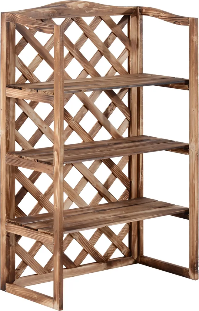 Porte-plante 3 niveaux peu encombrant pour optimiser balcon et intérieur