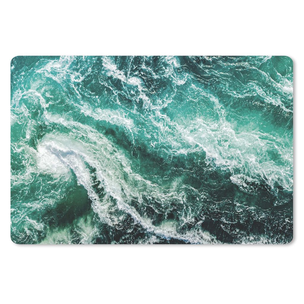 MuchoWow Schreibtischunterlage Ozean - Wasser - Meer - Luxus - Grün - Türkis 60x40 cm - XXL Mauspad - Großes Mauspad