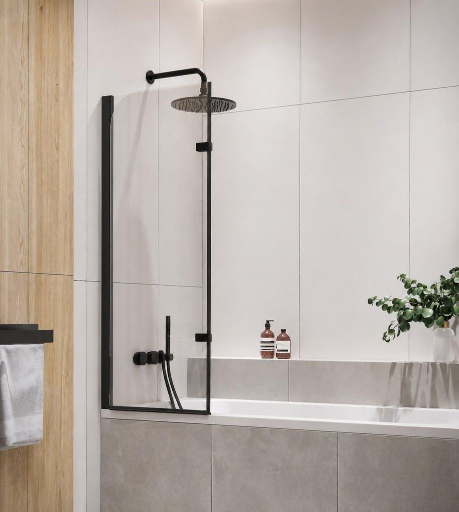 Badplaats Duschwand für Badewanne Austin 100 x 140 cm Produktbild 