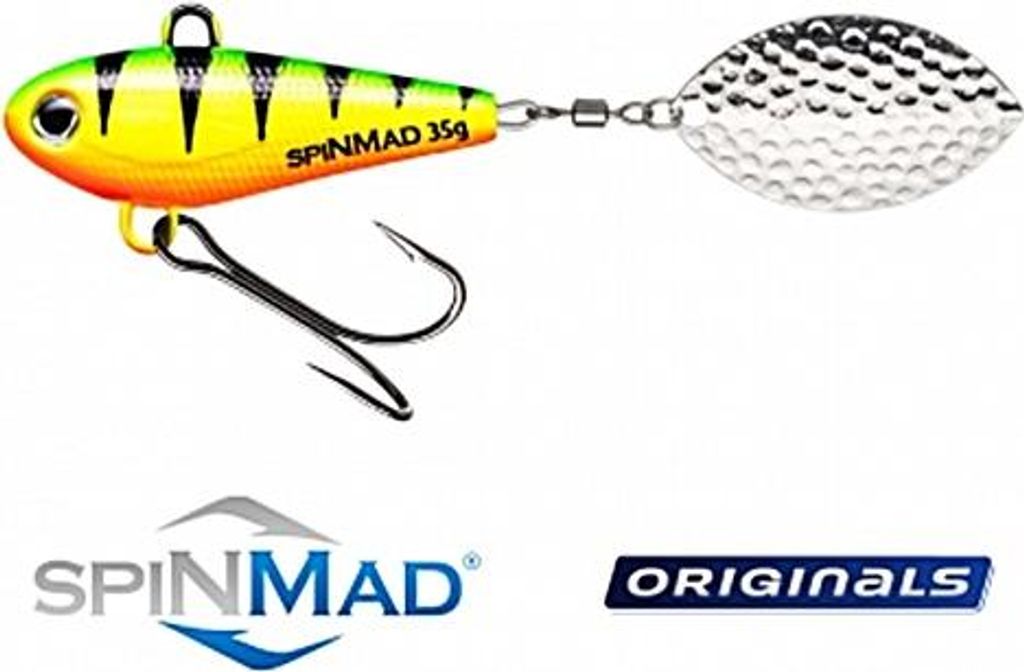 SpinMad 35g Bleikopfspinner - Jig Spinner, Farbe Lieblingsköder:Firetiger