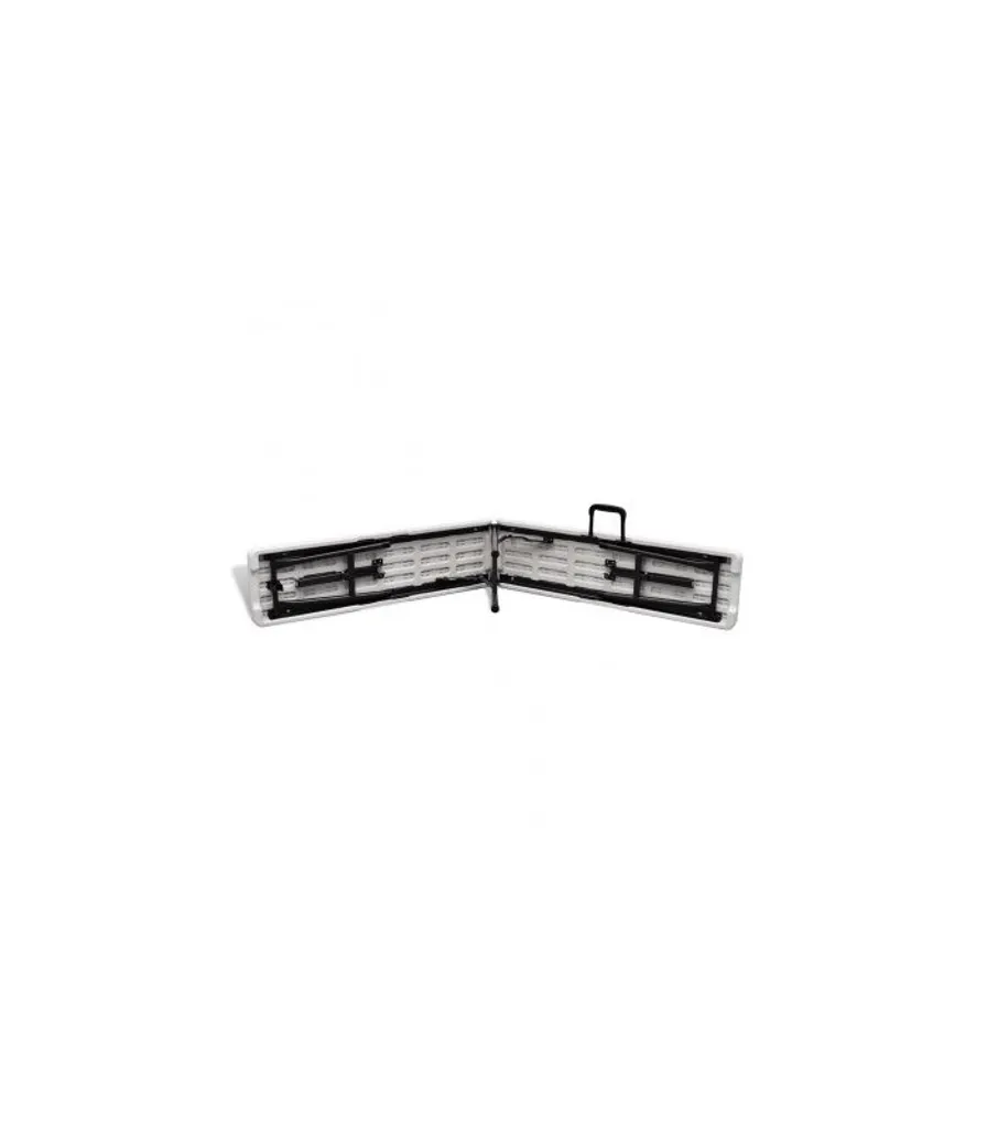 Banc de Jardin Blanc 180 cm en PVC Renforcé - Mobilier Extérieur Long - 2