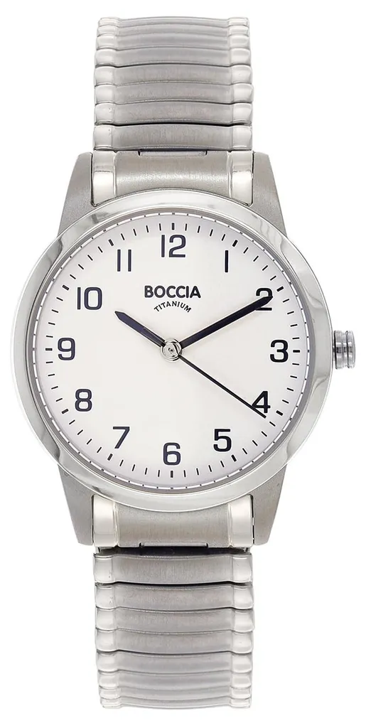 Montre légère anti-irritation Boccia 3328-03 titane et cordon femme