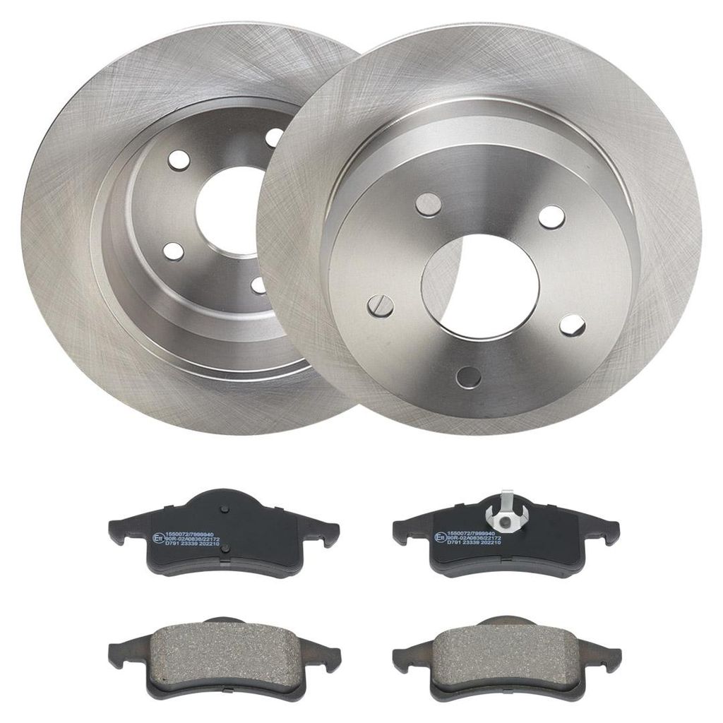2X Bremsscheiben + Bremsbeläge Hinten