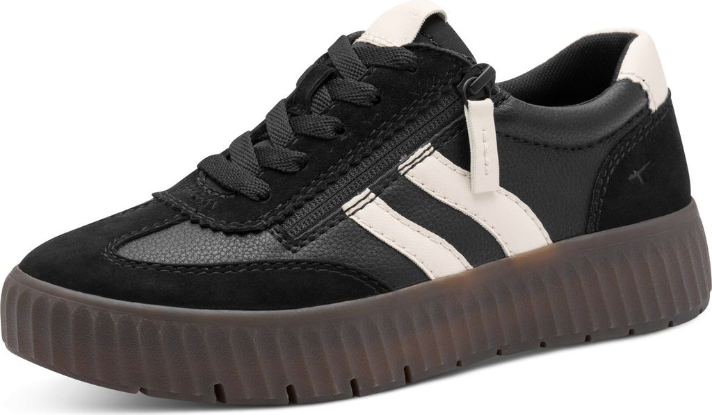 Tamaris Comfort Sneaker - Schwarz Combi Leder/Textil : Normal : 38 Größe: 38 Weite: Normal