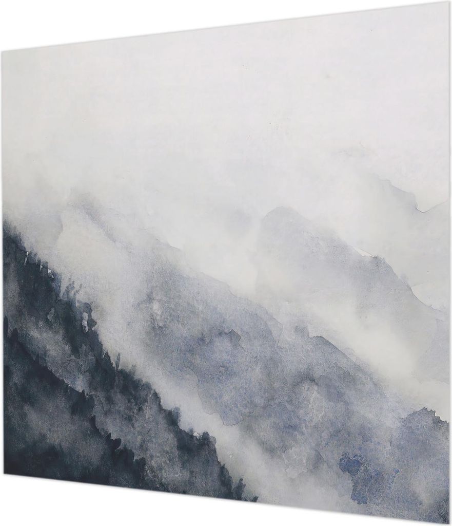 Wandtapete - Dekorative Tapete für Wohnzimmer - Tapetenfolie für Wanddekoration - 250x250 cm - Bergnebel