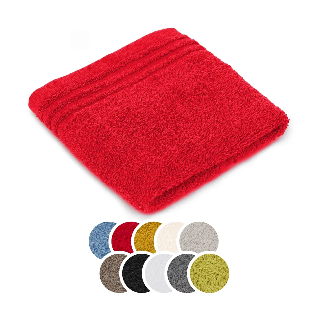 Offerta Panno Sapone Liebling Frankfurt Rosso 30x30 | Cotone 400g