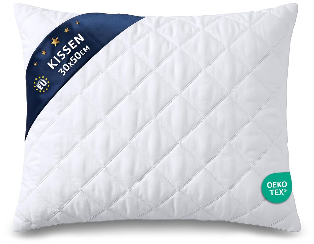 Kopfkissen 30x50 cm – Schlafkissen Bettkissen Mikrofaser Produktbild 