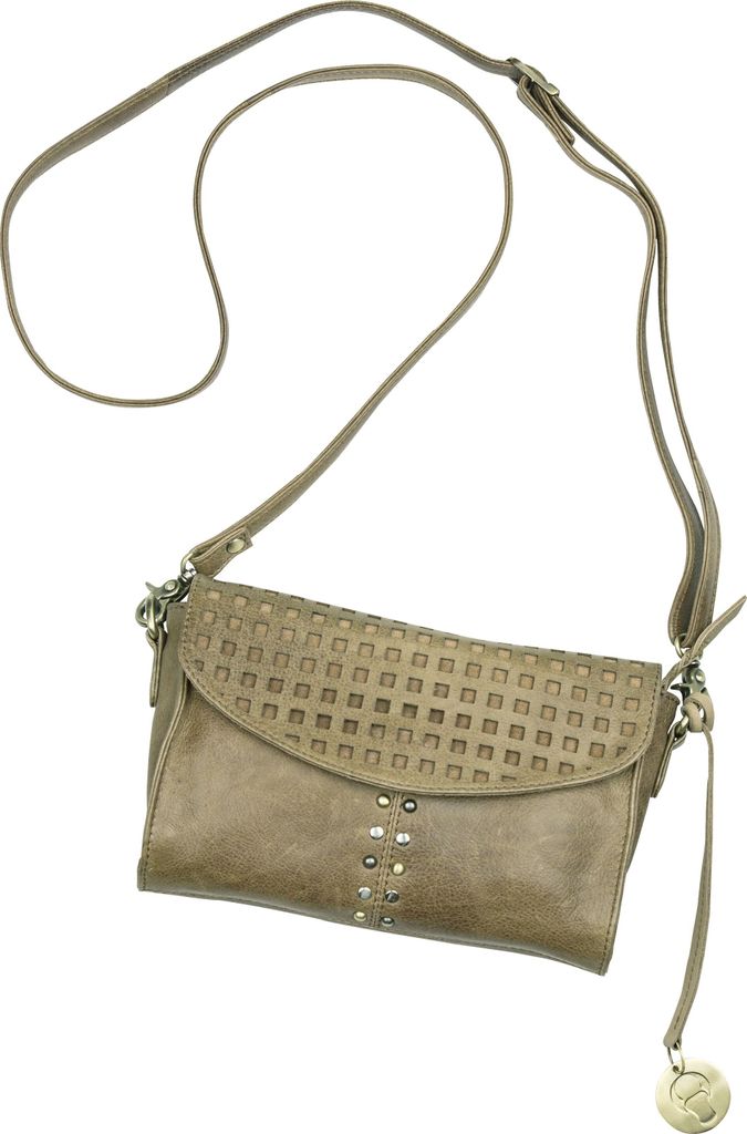 Gilde Leder Clutch Bellahunt0370 beige mit abnehmbarem Trageriemen L = 55 x B = 15 x H = 24 cm