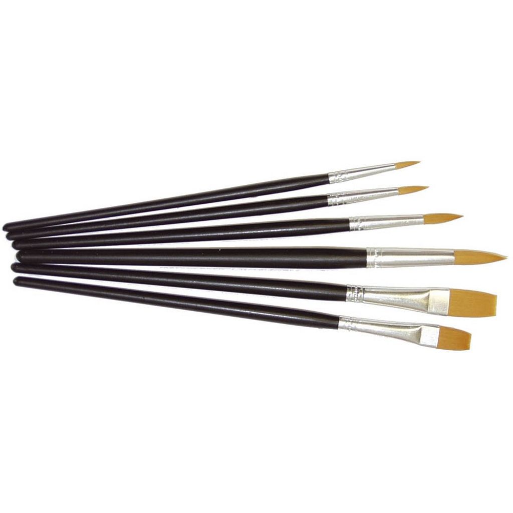 MAIER PINSEL 3102423 SYNTHETIK Schulpinselset 6teilig Immagine del prodotto 