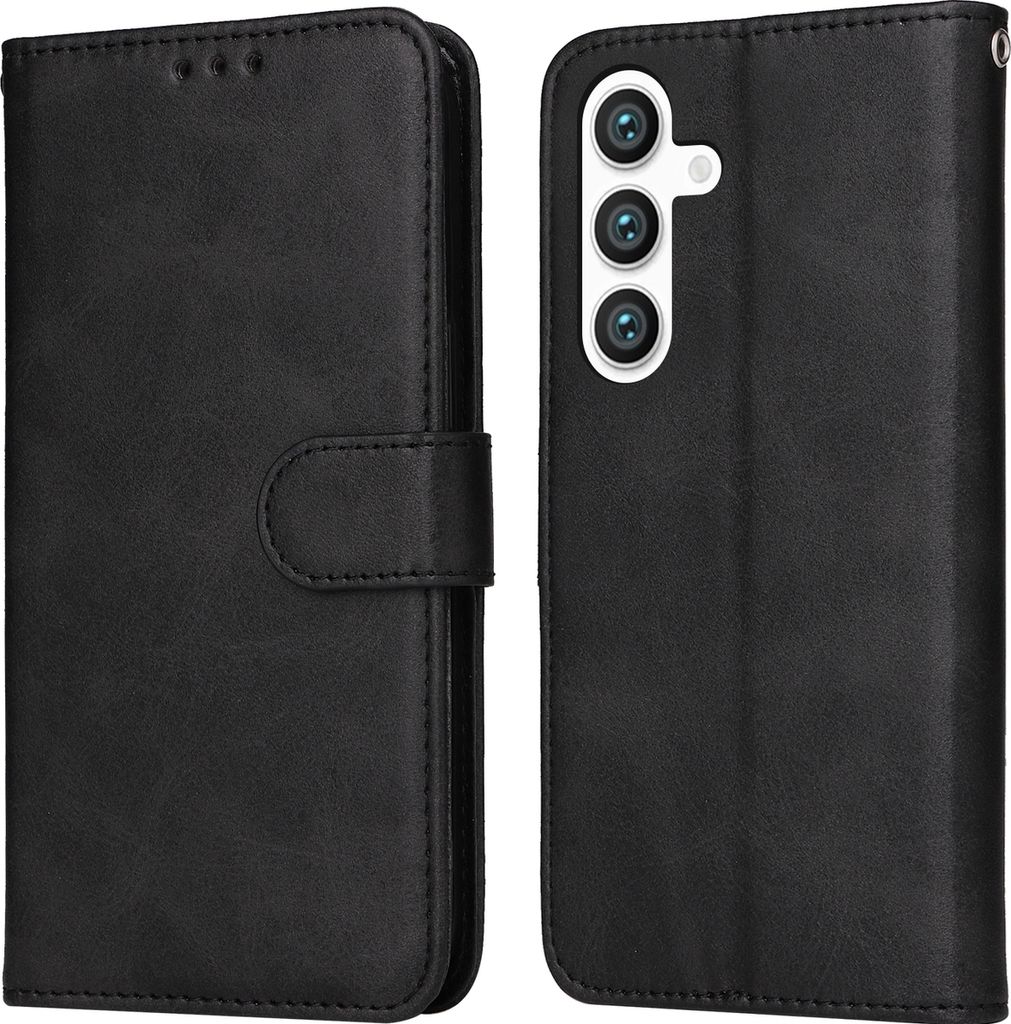Mobigear Wallet Samsung Galaxy S24 Hülle Klapphülle Geldbörse - Schwarz