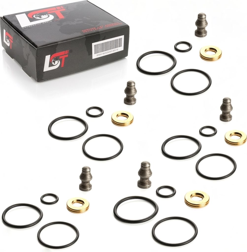 5x Einspritzdüse Reparatursatz Dichtungen für VW TOUAREG T5 MULTIVAN 038198051B