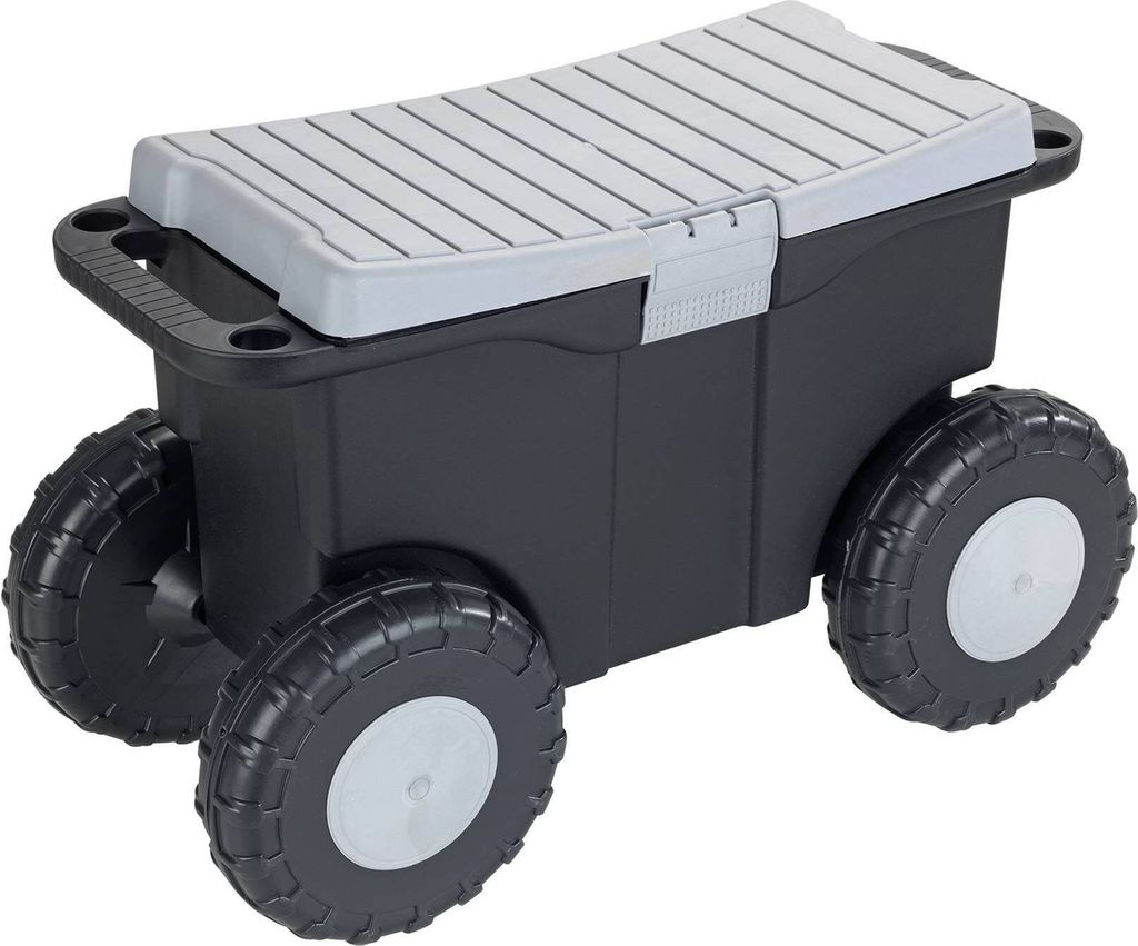 A garden and hobby cart with wheels.