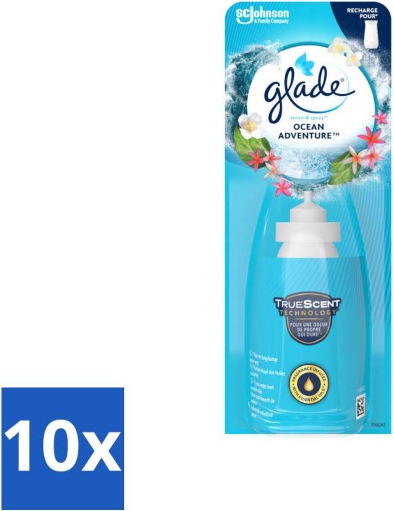 Glade - Sense & Spray - Ocean Adventure - 18 ml - Vorteilspack - 10 Stücke